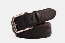 Load image into Gallery viewer, The Adler Black Leather Belt