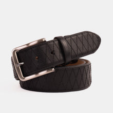 Load image into Gallery viewer, The Adler Black Leather Belt