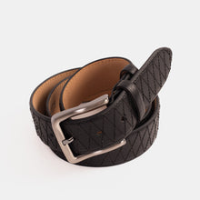 Load image into Gallery viewer, The Adler Black Leather Belt
