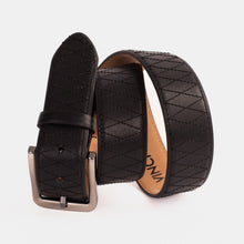 Load image into Gallery viewer, The Adler Black Leather Belt