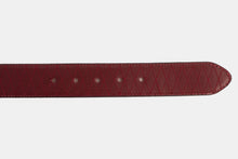 Load image into Gallery viewer, The Adler Burgundy Leather Belt