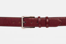 Load image into Gallery viewer, The Adler Burgundy Leather Belt