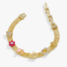 Load image into Gallery viewer, Barbie™ Multicharm Mesh Chain Bracelet