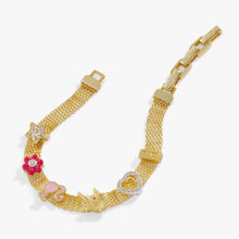 Load image into Gallery viewer, Barbie™ Multicharm Mesh Chain Bracelet