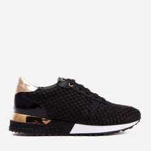 Load image into Gallery viewer, The Scarlet Black Leather Women Sneaker