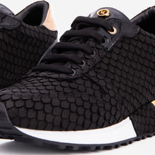 Load image into Gallery viewer, The Scarlet Black Leather Women Sneaker