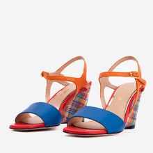 Load image into Gallery viewer, The Mosaic Multicolor Wedge Heel Leather Women Sandal