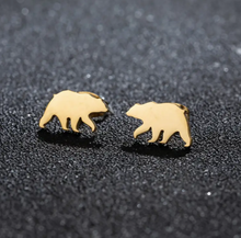 Load image into Gallery viewer, Bear Stud Earrings