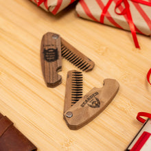 Load image into Gallery viewer, Wooden Beard Comb – Bearded Man