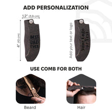 Load image into Gallery viewer, Wooden Beard Comb – Best Dad Ever