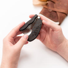 Load image into Gallery viewer, Wooden Beard Comb – Viking Design