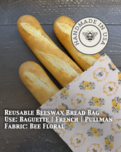 Load image into Gallery viewer, Baguette | Beeswaxed Bag