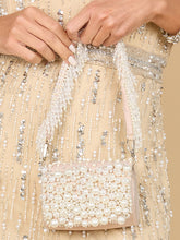 Load image into Gallery viewer, Mini Flap Bag with Pearls Handle