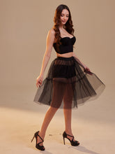 Load image into Gallery viewer, Black Tulle Underskirt (Petticoat) – Sheer Layering Skirt