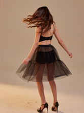 Load image into Gallery viewer, Black Tulle Underskirt (Petticoat) – Sheer Layering Skirt