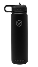 Load image into Gallery viewer, Rockwell Warrior Flask - Double Walled - Stainless Steel Flask - (BLACK)
