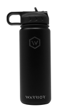 Load image into Gallery viewer, Rockwell Warrior Flask - Double Walled - Stainless Steel Flask - (BLACK)