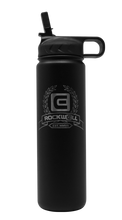Load image into Gallery viewer, Rockwell Warrior Flask - Double Walled - Stainless Steel Flask - (BLACK)