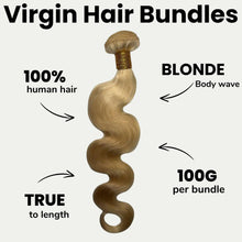Load image into Gallery viewer, Blonde Body Wave 100% Human Hair Bundles