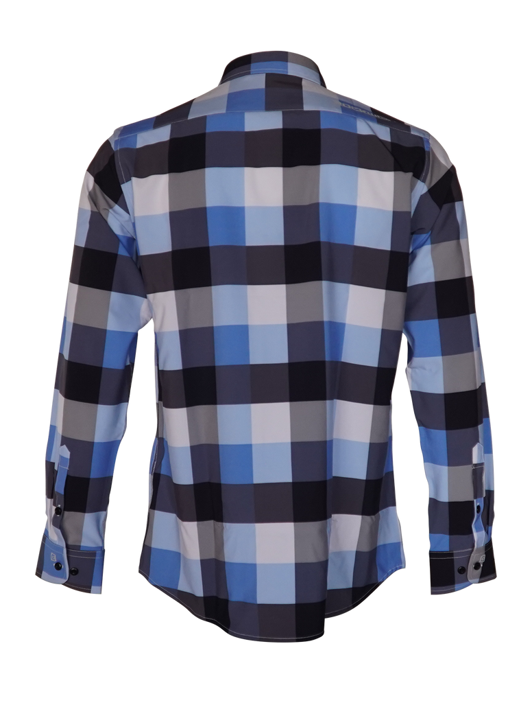 The Titan - Blue Pattern Long Sleeve