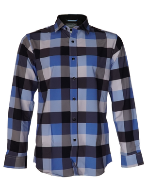The Titan - Blue Pattern Long Sleeve
