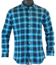 Load image into Gallery viewer, The Titan - Blue Plaid Long Sleeve