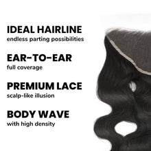 Load image into Gallery viewer, Body Wave 13x6 HD Lace Human Hair Frontal