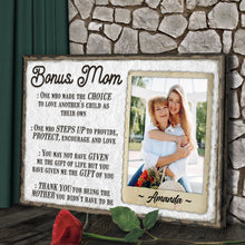 Load image into Gallery viewer, Bonus Mom Customized Sign