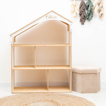 Load image into Gallery viewer, White Dollhouse Bookcase