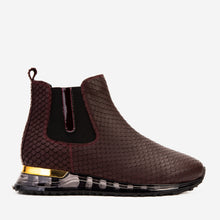 Load image into Gallery viewer, The Panther Burgundy Leather Men Chelsea Boot