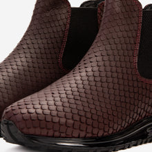Load image into Gallery viewer, The Panther Burgundy Leather Men Chelsea Boot