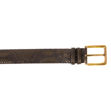 Load image into Gallery viewer, The Bethesda Green Pythn Snk Leather Belt