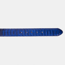 Load image into Gallery viewer, The Boss Navy Blue Pythn Snk Leather Belt