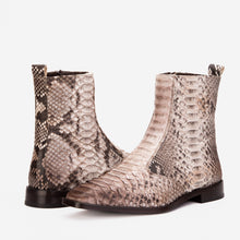 Load image into Gallery viewer, The Boss Natural Pythn Snk Zip-Up Leather Men Boot Limited Edition