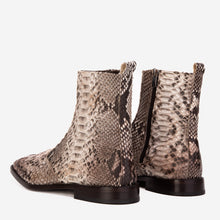 Load image into Gallery viewer, The Boss Natural Pythn Snk Zip-Up Leather Men Boot Limited Edition
