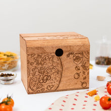 Load image into Gallery viewer, Wooden Recipe Box – Pizza Lovers Edition