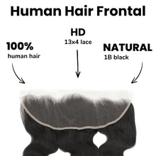 Load image into Gallery viewer, Brazilian Body Wave 13x4 HD Lace Human Hair Frontal
