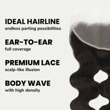 Load image into Gallery viewer, Brazilian Body Wave 13x4 Transparent Lace Human Hair Frontal