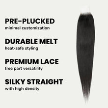 Load image into Gallery viewer, Brazilian Silky Straight 2x6 Transparent Lace Human Hair Closure
