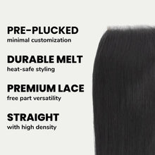 Load image into Gallery viewer, Brazilian Silky Straight 4x4 Transparent Lace Human Hair Closure