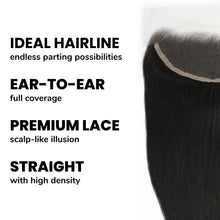 Load image into Gallery viewer, Brazilian Straight 13x4 HD Lace Human Hair Frontal