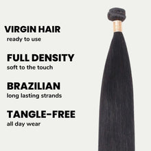 Load image into Gallery viewer, Brazilian Straight 100% Human Hair Bundles
