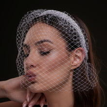 Load image into Gallery viewer, Bridal Birdcage Veil Headband