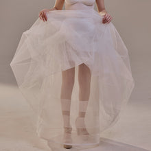 Load image into Gallery viewer, Bridal Petticoat with Corsage and Hard Net Tulle Underskirt  ,Wedding Crinoline with Petticoat Netting Fabric