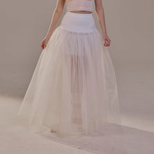 Load image into Gallery viewer, Bridal Petticoat with Corsage and Hard Net Tulle Underskirt  ,Wedding Crinoline with Petticoat Netting Fabric