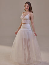 Load image into Gallery viewer, Bridal Petticoat with Corsage and Hard Net Tulle Underskirt  ,Wedding Crinoline with Petticoat Netting Fabric