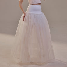 Load image into Gallery viewer, Bridal Petticoat with Corsage and Hard Net Tulle Underskirt  ,Wedding Crinoline with Petticoat Netting Fabric