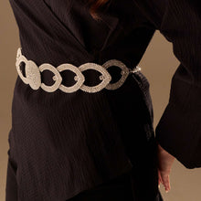 Load image into Gallery viewer, Elegant Silver Wedding Belt- Bridal Sash Belt, Jeweled  Belt