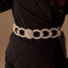 Load image into Gallery viewer, Elegant Silver Wedding Belt- Bridal Sash Belt, Jeweled  Belt