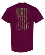 Load image into Gallery viewer, Browning Realtree Edge Flag (Maroon) - Mens T-Shirt